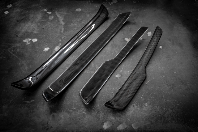 BMW E90 Carbon Fiber Inside door sill trim cover - 4 door and E91 Wagon compatible-Interior Parts-grip-drift-Garagistic-bmw