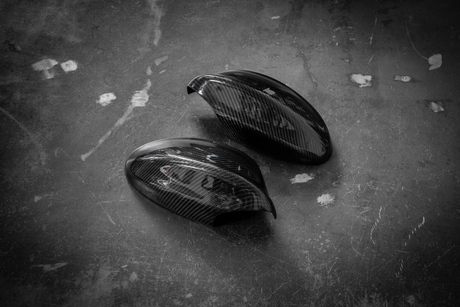 BMW E90 (05-08) Carbon Fiber Side Mirror Covers-Exterior Body Parts-grip-drift-Garagistic-bmw