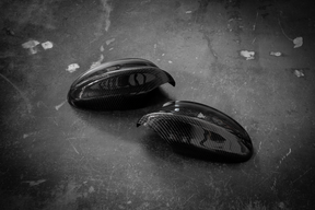 BMW E90 (05-08) Carbon Fiber Side Mirror Covers-Exterior Body Parts-grip-drift-Garagistic-bmw