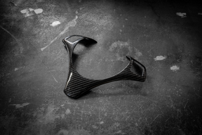 BMW E90, E92, E82 Carbon Fiber Steering Wheel Trim / Front Fascia - E92 & E82 with Sport Wheel- 32307845527-Interior Parts-grip-drift-Garagistic-bmw