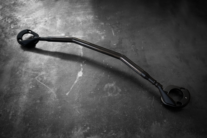 BMW E46 3 Series LTW Front Strut Bar - 323, 325, 328, 330, ZHP-Strut Bars-grip-drift-Black Anodize-Front Brace Only-No Thanks-Garagistic-bmw