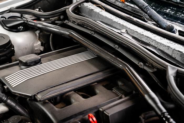 BMW E46 3 Series LTW Front Strut Bar - 323, 325, 328, 330, ZHP-Strut Bars-grip-drift-Bare-Front Brace Only-No Thanks-Garagistic-bmw