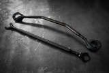 BMW E46 3 Series LTW Front Strut Bar - 323, 325, 328, 330, ZHP-Strut Bars-grip-drift-Black Anodize-Add Billet Aluminum Rear Strut Brace-No Thanks-Garagistic-bmw