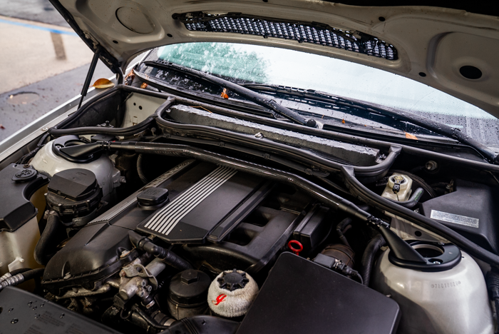 BMW E46 3 Series LTW Front Strut Bar - 323, 325, 328, 330, ZHP-Strut Bars-grip-drift-Bare-Front Brace Only-No Thanks-Garagistic-bmw