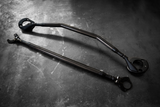 BMW E46 M3 LTW Front Strut Bar-Strut Bars-grip-drift-Black Anodize-Add Billet Aluminum Rear Strut Brace-No Thanks-Garagistic-bmw