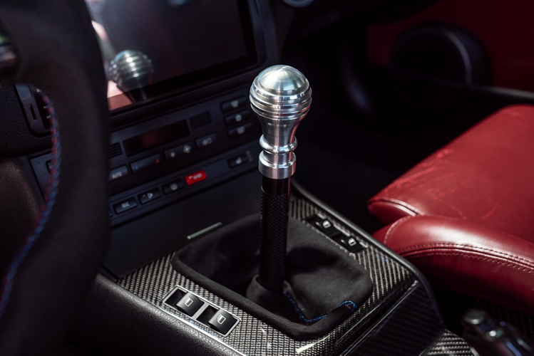 custom gear shifts Garagistic Honeycomb Aluminum Shift Knob for BMW E82, E92, E30, E34, Bare Aluminum