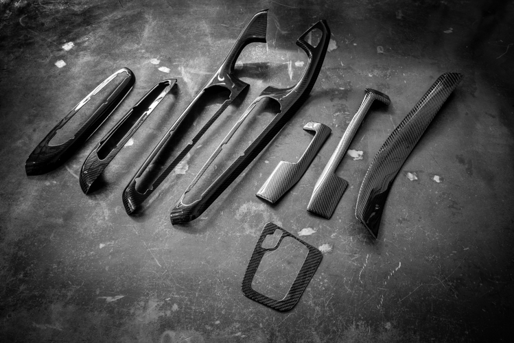 BMW E46 Carbon Interior Dash Trim Covers - 2 Door and 4 Door (M3, 330, 328, 325)-Interior Parts-grip-drift-Yes - Add Auto Trans Carbon Trim-Yes - Add Matching Carbon Door Trim (2 Door only!)-No - Don't Add Carbon Steering Wheel Trim-Garagistic-bmw