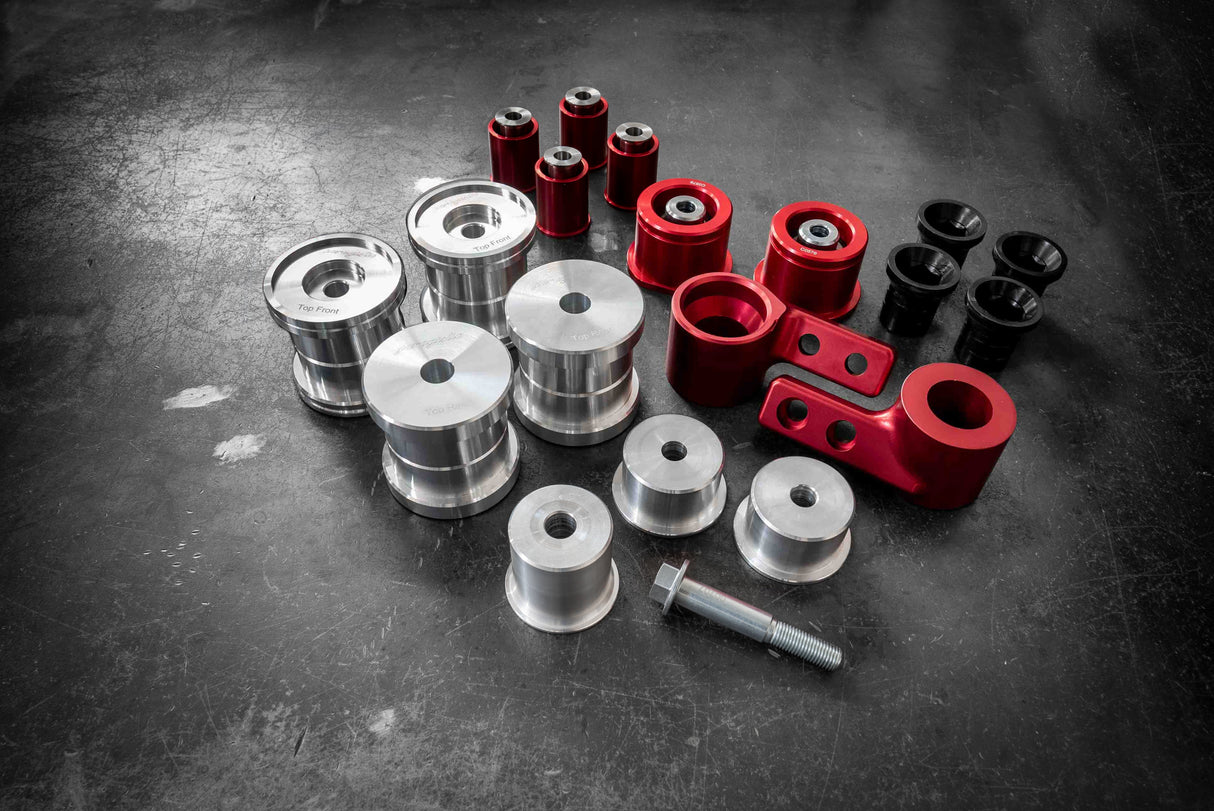 BMW E36 Complete Race Suspension Bushing Kit-Suspension Bushings-grip-drift-Aluminum-Offset - E46 Control Arms-No thanks-Garagistic-bmw