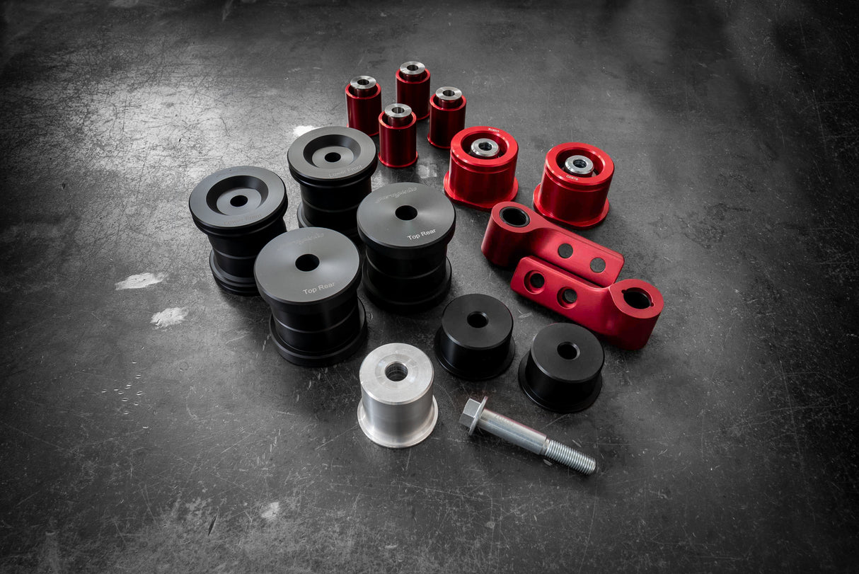 BMW E36 Complete Race Suspension Bushing Kit-Suspension Bushings-grip-drift-Delrin-Offset - E36 Control Arms-No thanks-Garagistic-bmw