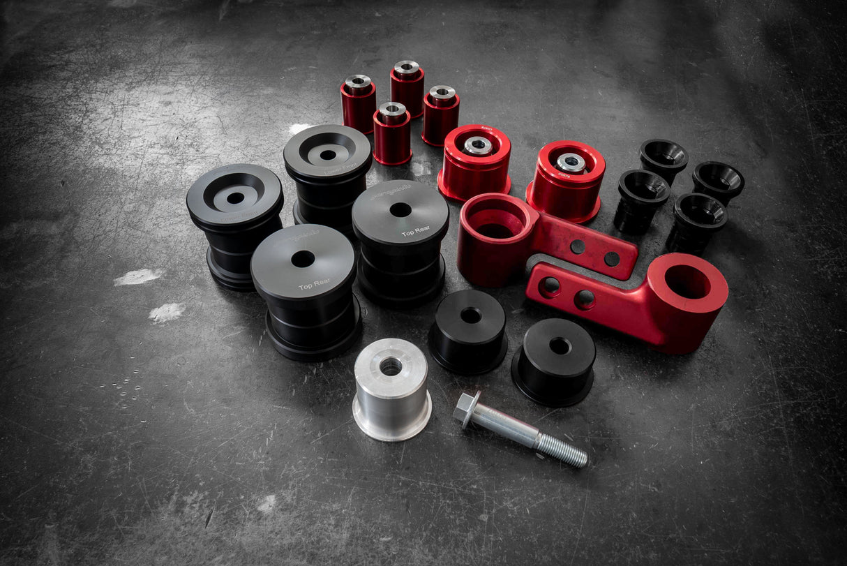 BMW E36 Complete Race Suspension Bushing Kit-Suspension Bushings-grip-drift-Delrin-Centered - E46 Control Arms-No thanks-Garagistic-bmw