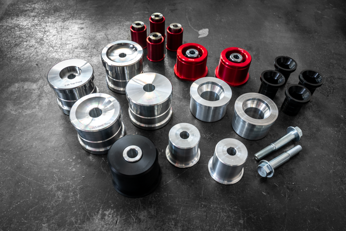 E46 NON-M Complete Race Suspension Bushing Kit-Suspension Bushings-grip-drift-Aluminum-No thanks-Garagistic-bmw
