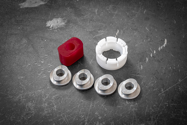 E39 M5/540 Oval Shifter Bushing Kit-Shifter Bushings-grip-drift-Aluminum-Garagistic-bmw