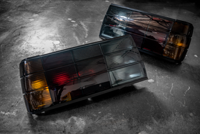 BMW E30 Late Model Smoked MHW Style Tail Lights-Exterior Lights-grip-drift-Garagistic-bmw