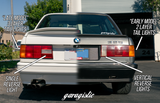 BMW E30 Late Model Clear MHW Style Tail Lights-Exterior Lights-grip-drift-Garagistic-bmw