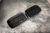 E36 (92-95) Matte Black Kidney Grille Set - 51138122237, 51138122238