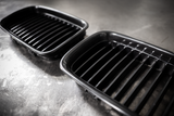 E36 (92-95) Matte Black Kidney Grille Set - 51138122237, 51138122238