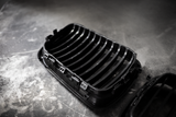 E36 (96-99) Matte Black Kidney Grille Set - 51138195151, 51138195152