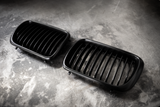 E36 (96-99) Matte Black Kidney Grille Set - 51138195151, 51138195152