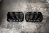 E36 (96-99) Matte Black Kidney Grille Set - 51138195151, 51138195152