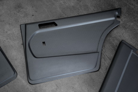 Garagistic Mercedes 190E W201 Carbon Fiber Door Card/Panels-Interior Parts-grip-drift-Garagistic-bmw