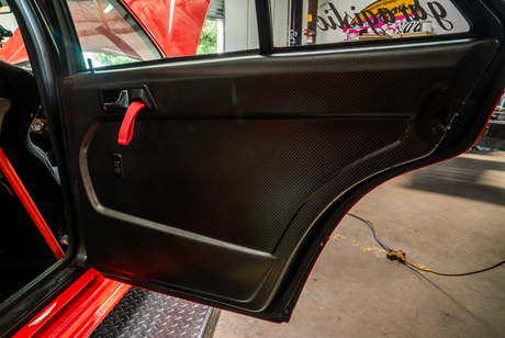 Garagistic Mercedes 190E W201 Carbon Fiber Door Card/Panels-Interior Parts-grip-drift-Garagistic-bmw