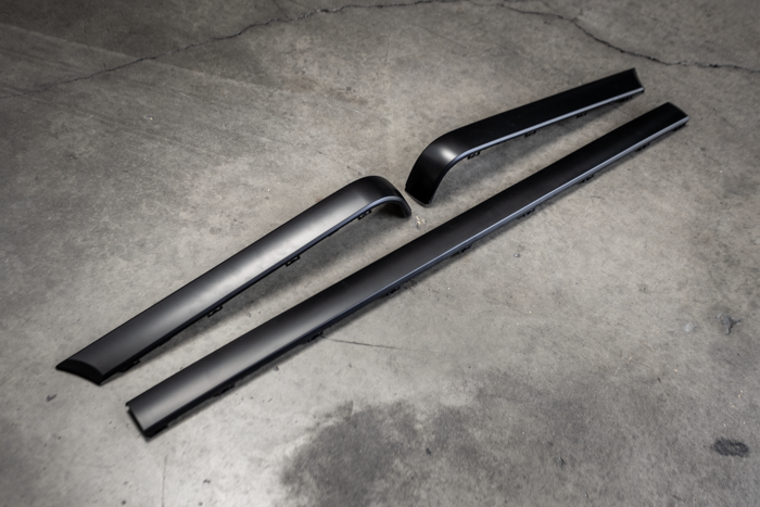 E30 Late Model Euro Rear Bumper Trim - 51121945926, 51121945927, 51121945928