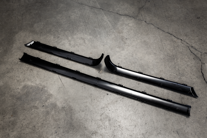 E30 Late Model Euro Rear Bumper Trim - 51121945926, 51121945927, 51121945928