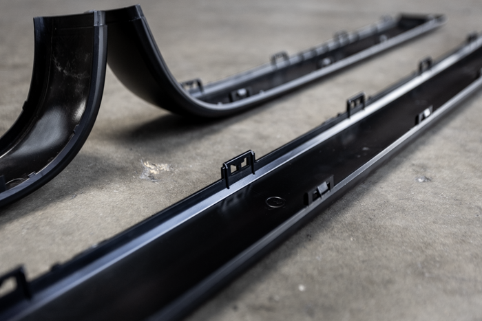 E30 Late Model Euro Rear Bumper Trim - 51121945926, 51121945927, 51121945928