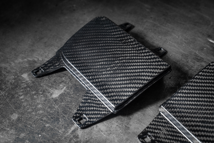 E30 Fog Light Deletes - Carbon Fiber 51711979322 / 51711979321