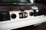 rain light bracket universal garagistic bmw e30 e36 license plate frame racecar track car 