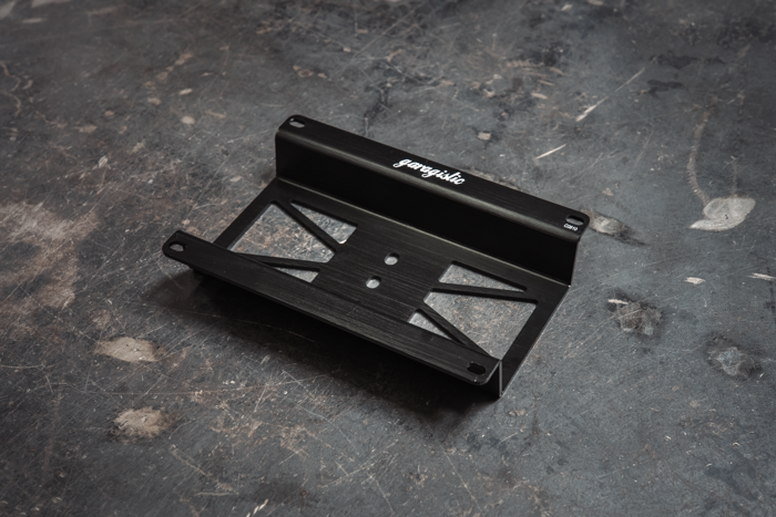 rain light bracket universal garagistic bmw e30 e36 license plate frame racecar track car 