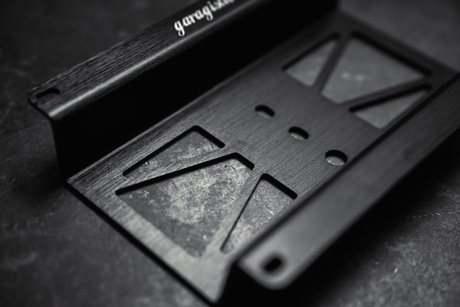 rain light bracket universal garagistic bmw e30 e36 license plate frame racecar track car 