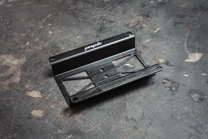 rain light bracket universal garagistic bmw e30 e36 license plate frame racecar track car 