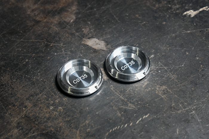 E30 Billet Aluminum Front Wheel Bearing Dust Caps (4-Lug) - 31211130125 / 31211125833