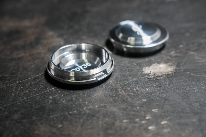 E30 Billet Aluminum Front Wheel Bearing Dust Caps (4-Lug) - 31211130125 / 31211125833