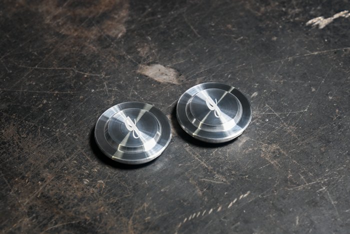 E30 Billet Aluminum Front Wheel Bearing Dust Caps (4-Lug) - 31211130125 / 31211125833