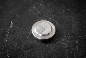 E30 Billet Aluminum Front Wheel Bearing Dust Caps (4-Lug) - 31211130125 / 31211125833-Wheel Accessories-grip-drift-Bare Aluminum-Garagistic-bmw