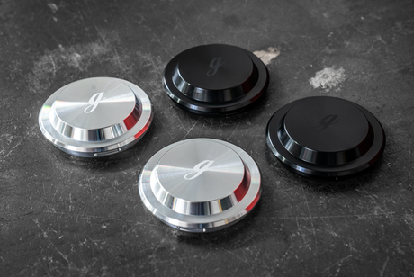 Billet Aluminum Front Wheel Bearing Dust Caps (5-Lug) - 31206777789-Wheel Accessories-grip-drift-Bare Aluminum-Garagistic-bmw