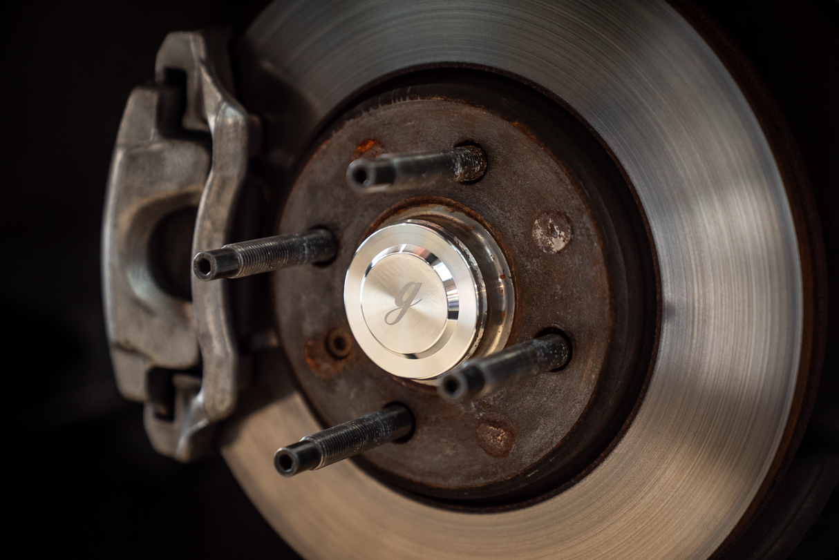 E30 Billet Aluminum Front Wheel Bearing Dust Caps (4-Lug) - 31211130125 / 31211125833