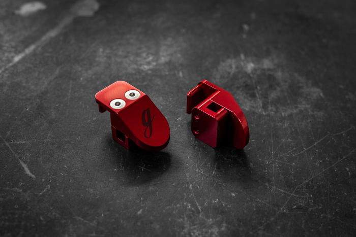 E36 & Z3 Billet Radiator Bracket (Clip Upgrade)- 318, 325, 328, M3 - 17111723341-Engine Bay Parts-Garagistic-Red Anodized-Garagistic