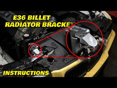 E36 & Z3 Billet Radiator Bracket (Clip Upgrade)- 318, 325, 328, M3 - 17111723341
