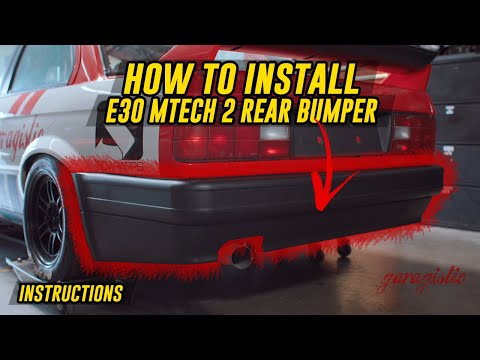 E30 MTech 2 Rear bumper Aftermarket Replacement Garagistic