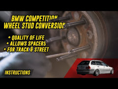 Garagistic Competition BMW Wheel Stud Conversion Kit: (4-Lug), E30 compatible